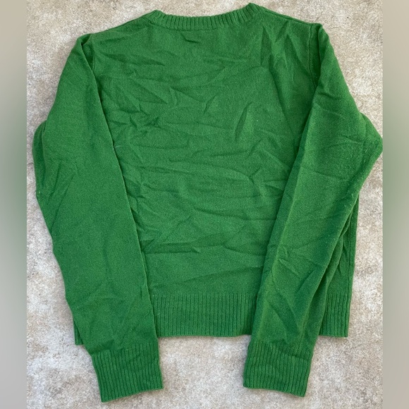 Reformation Cashmere Crew Kelly Green Sweater - Picture 5 of 5